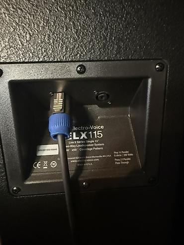 bose ses sistemi: Electro‑Voice ELX115 pasiv səsgücləndirici sistemi + Dynacord — 3