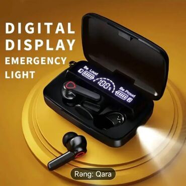 blutus nausnik: Yeni Simsiz (Bluetooth) Qulaqcıqlar, rəng - Qara