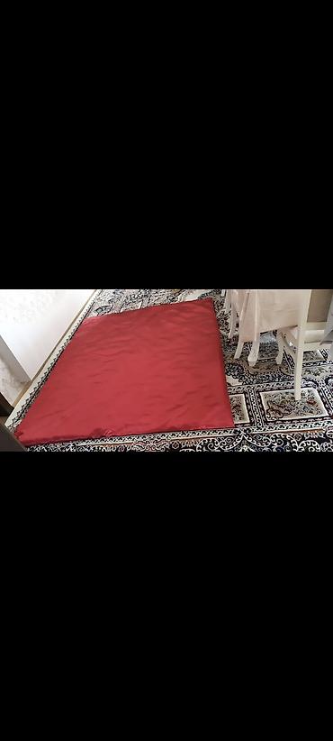 Текстиль: Qızıl rəngli naxışlı dəst – ikiüzlü yorğan/örtük - Material: parlaq — 1