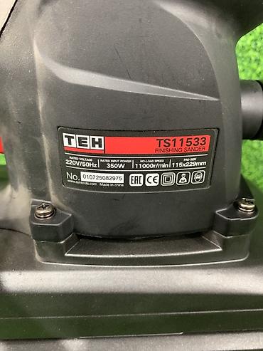 Электр шаймандары: Вибрационная шлифовальная машина TEH TS11533. Предназначена для — 2