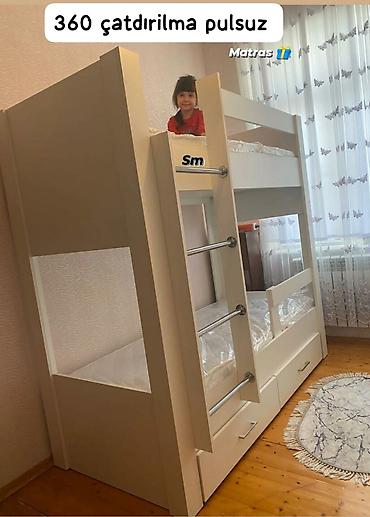 usaq kravatlari instagram: Uşaqlar üçün ikimərtəbəli çarpayı - Korpus: MDF/LDSP kombinasiyası — 2