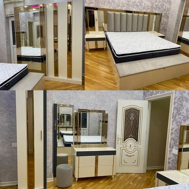 2 спальная кровать: İkinəfərlik çarpayı, Dolab, Termo, 2 tumba, İşlənmiş