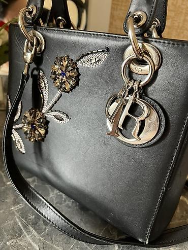 klass electronics: Orijinal Christian Dior Lady Dior çanta - Material: qara rəngli — 6