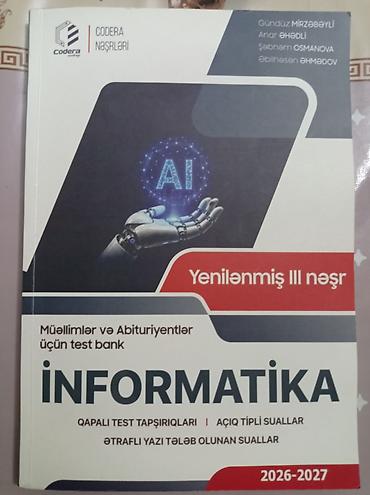 Школьные учебники: Məhsul: “İnformatika – Müəllimlər və Abituriyentlər üçün Test Bankı” — 1