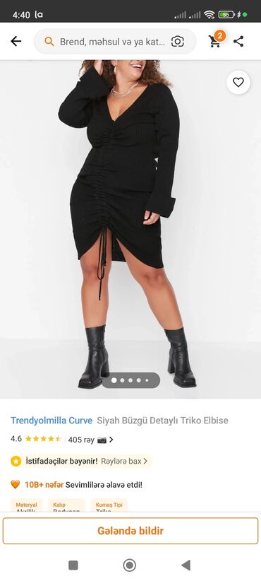 Toy paltarları və aksesuarları: Gündəlik don, Midi, Trendyolmilla, 3XL