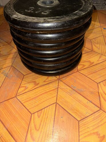 Ştanqlar və ştanq diskləri: Çəki: 80 kq, İşlənmiş — 2