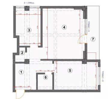 тэц квартиры: 2 комнаты, 86 м², 11 этаж