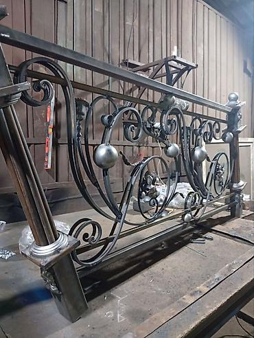 Изготовление перил: Изготовление перил Материал: Кованное железо, Наружные, Бесплатный замер — 50