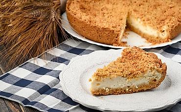 кролик мясо: Творожный рассыпчатый пирог - Нежная сливочно-творожная начинка с — 1