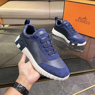 Кроссовки и спортивная обувь: Кроссовки Hermes, модель в темно-синем цвете. Почему нужно брать у — 3