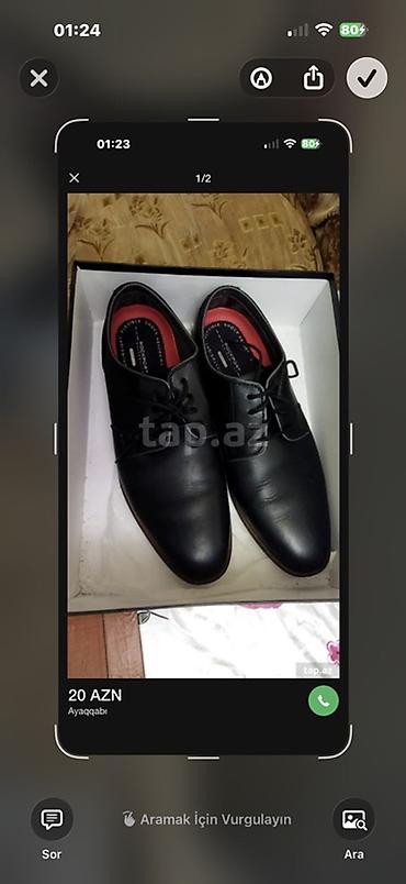 Ayaqqabılar: Məhsul: Kişi klassik ayaqqabısı Cəmi 1 dəfə toya geynilib - Rəng — 1