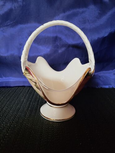 Ostalo posuđe: Korpa nova,vintaz,bombonijera Limonz stil Harmony. Porcelanska — 6