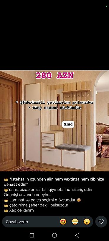 iskaf: Dəhliz üçün çoxfunksiyalı çəkmə dolabları və asılqan dəstləri - — 5