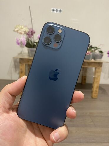 альбомы для фотографий: IPhone 12 Pro, Колдонулган, 256 ГБ, Blue Titanium, Каптама, Кабель, 74 %