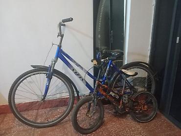 focus velosipedi: İkisi birlikde 100 azn. Böyük velosipetin arxa təkəri partlayıb. Kiçik — 1