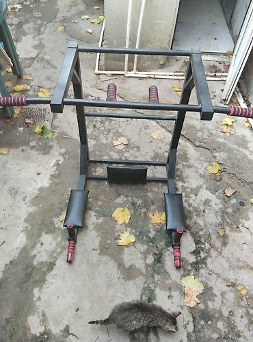turnike: Divar tipli turnik–press (3-ü 1-də) - Güclü metal konstruksiya — 2