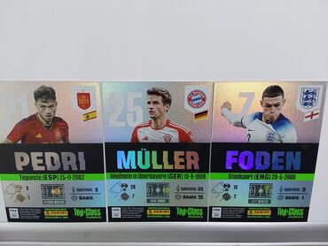 мсо 1 по русскому языку 4 класс баку: Pedri, Müller, və Foden Winner Top Class 2024 Kartlar Baku, Azerbaycan
