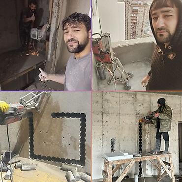 Beton işləri: Beton kəsmə və deşmə xidməti - Hilti və Husqvarna/professional — 24