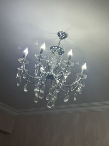 şam balı: Çılçıraq, 6 lampa, Xrustal