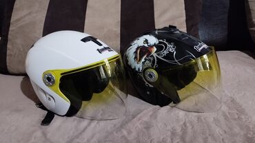 лыжные очки: Шлем по 1000 ботинки по 6000 1) Открытые мотошлемы Tamak (два