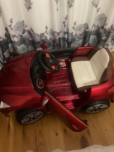 kabriolet: Uşaq üçün elektrikli miniatür maşın – qırmızı rəngdə, kabriolet — 4