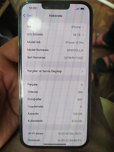 13 pro qiymət: IPhone 13 Pro, 128 GB, Yaşıl, Face ID — 2
