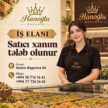 malyar isi: Satış məsləhətçisi tələb olunur, Yalnız qadınlar üçün, 18-29 yaş — 1