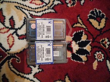 ddr 2 ram: Operativ yaddaş (RAM) Kingston, 8 GB, 1600 Mhz, DDR3, Noutbuk üçün, Yeni