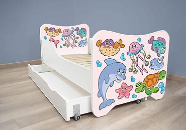 ugg sandale: Dečiji krevet 160x80 cm Happy Kitty + fioka Fishes - Dimenzije — 1