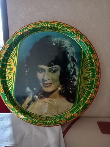 Аксессуары для кухни: Dekorativ dairəvi sini/tray - Material: Yüngül metal (emal tipli — 1
