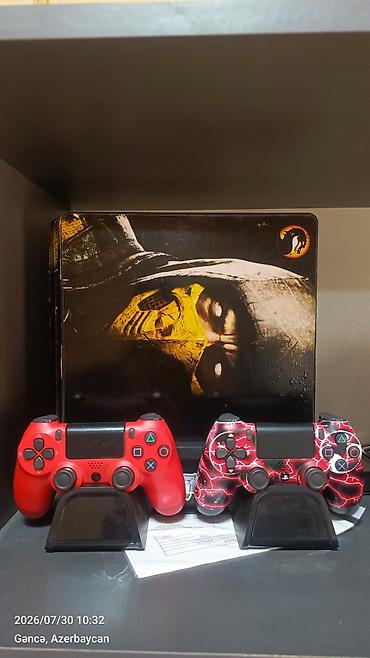 playststion 4: PlayStation 4 Slim oyun konsolu – ici oyun dolu prasifkali madel — 1