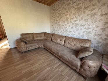 madeyra kunc divanlar: Künc divan, Bazasız, Vеlur parça, Çatdırılma yoxdur