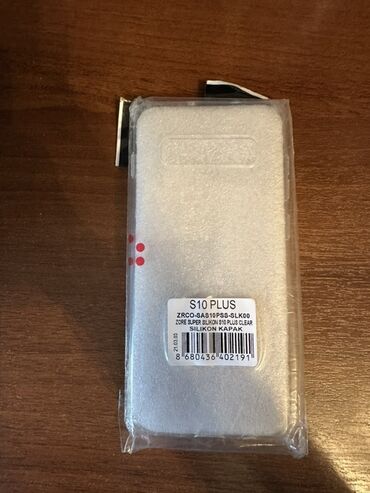 a04 kabro: Samsung Galaxy S10 Plus üçün silikon çexol Rəng: Şəffaf Material