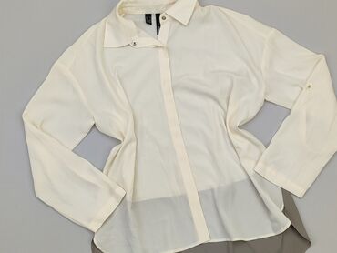 gładka białe bluzki z długim rękawem: Koszula Damska, Mango, XS, stan - Dobry