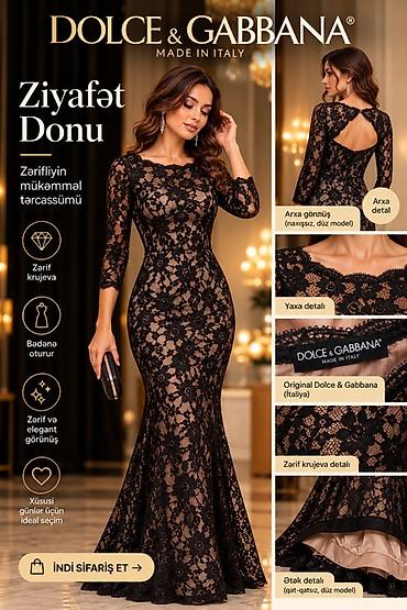 vecerni don: Ziyafət donu, Maksi, Dolce & Gabbana, S, M — 1