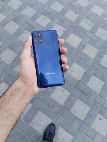 Samsung: Samsung Galaxy A31, 64 ГБ, цвет - Синий, Кнопочный, Отпечаток пальца, Face ID