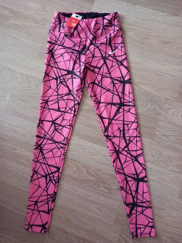 ženske pamučne trenerke: Nike, M (EU 38), Geometrical, Single-colored, color - Pink