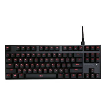 компьютерные клавиатуры: Клавиатура, HyperX, Механическая, Проводное подключение, Размер: 80%