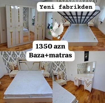 Divan və masa dəstləri: Yataq otağı mebeli yeni dəst
