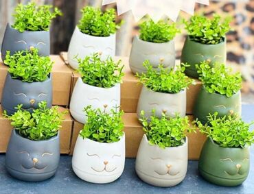 Süni güllər: Dekor dibçekler — 11