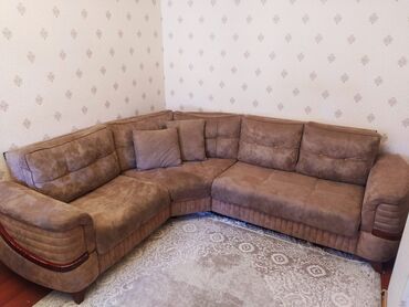islenmis divan kreslo satilir: Угловой диван, Б/у, Раскладной, С подъемным механизмом