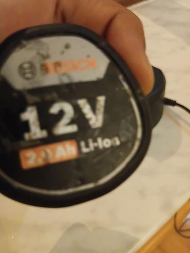 drel qiyməti: Məhsul: Bosch 12V Li‑Ion akkumulyator və şarj qurğusu dəsti – — 1