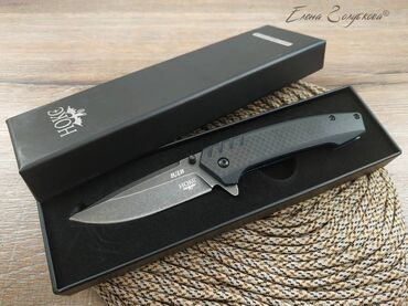 чехол для ножа: Складной нож ВДВ от НОКС, сталь D2, рукоять карбон. Нож "ВДВ"