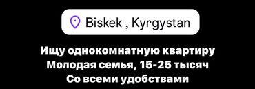 квартира сдаются бишкек: 1 комната, 40 м², С мебелью