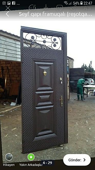 Giriş qapıları: Yeni Giriş qapısı Zəmanətli, Ödənişli quraşdırma, Ödənişli çatdırılma — 23