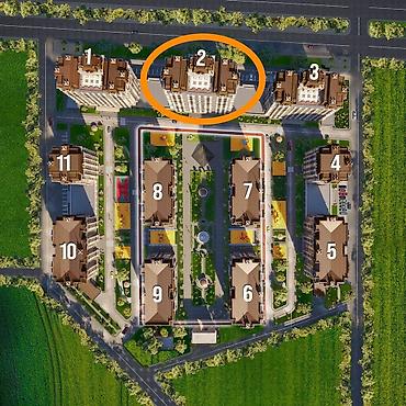 archa group: 3 комнаты, 122 м², 10 этаж, ПСО (под самоотделку) — 3