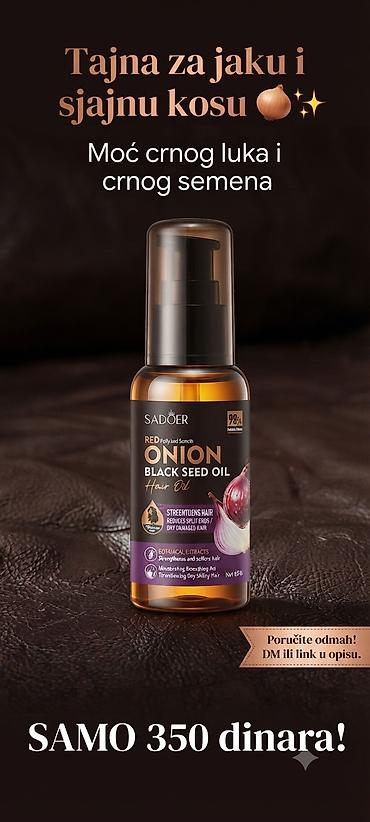 SADOER Red Onion Black Seed Oil – ulje za kosu sa crnim lukom i crnim