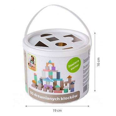 o bag torbe cene: DRVENE KOCKE 50 KOMADA BUCKET + SORTER – ECO TOYS Šifra proizvoda — 3