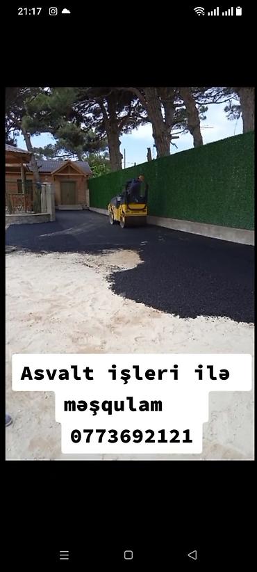 Döşəmə işləri: Asfalt işləri – peşəkar icra - Həyət, yol, dayanacaq, giriş-çıxış və — 1