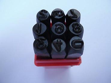 Setovi ručnog alata: Set udarnih čeličnih žigova – brojevi 0–9 u kutiji - Komplet od 9/10 — 4